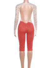 Load image into Gallery viewer, Laced Dotted Jumpsuit