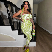 Load image into Gallery viewer, Dotted 2 Pcs Jumpsuit Set