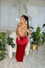 Load image into Gallery viewer, Satin Slit Skirt