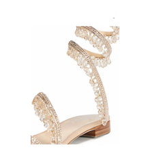 Load image into Gallery viewer, Chandelier Crystal Flat Sandals