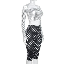 Load image into Gallery viewer, Dotted 3 Piece Capri Set