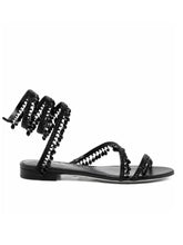 Load image into Gallery viewer, Chandelier Crystal Flat Sandals