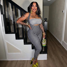 Load image into Gallery viewer, Dotted 2 Pcs Jumpsuit Set