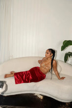 Load image into Gallery viewer, Satin Slit Skirt