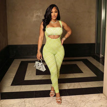 Load image into Gallery viewer, Dotted 2 Pcs Jumpsuit Set