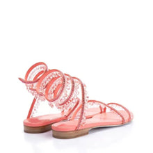 Load image into Gallery viewer, Chandelier Crystal Flat Sandals