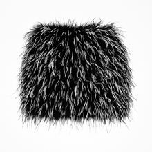 Load image into Gallery viewer, Oreo Ostrich Feather Mini Skirt
