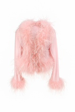 Load image into Gallery viewer, Ophelia Ostrich Feather Jacket
