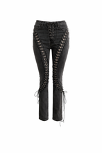 Load image into Gallery viewer, Lacy Laced Up Jeans
