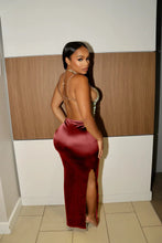 Load image into Gallery viewer, Satin Slit Skirt
