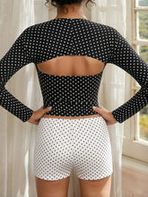 Load image into Gallery viewer, Dotted 3 Piece Shorts Set
