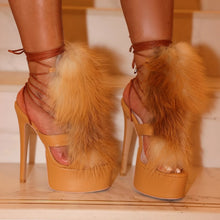 Load image into Gallery viewer, Fatima Fur Heels
