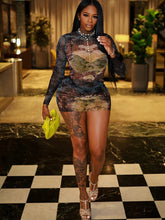 Load image into Gallery viewer, JPG Bluey Mesh Dress
