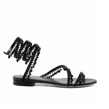 Load image into Gallery viewer, Chandelier Crystal Flat Sandals
