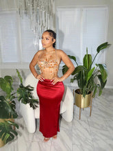 Load image into Gallery viewer, Satin Slit Skirt
