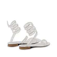 Load image into Gallery viewer, Chandelier Crystal Flat Sandals
