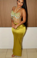 Load image into Gallery viewer, Satin Slit Skirt
