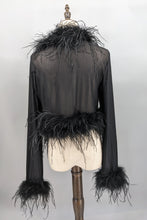 Load image into Gallery viewer, Ophelia Ostrich Feather Jacket
