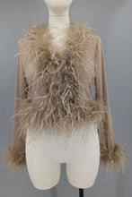 Load image into Gallery viewer, Ophelia Ostrich Feather Jacket
