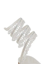 Load image into Gallery viewer, Chandelier Crystal Flat Sandals
