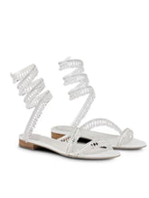 Load image into Gallery viewer, Chandelier Crystal Flat Sandals
