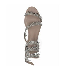 Load image into Gallery viewer, Chandelier Crystal Flat Sandals
