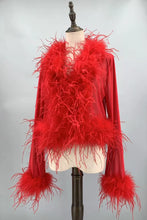 Load image into Gallery viewer, Ophelia Ostrich Feather Jacket
