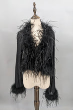 Load image into Gallery viewer, Ophelia Ostrich Feather Jacket
