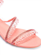 Load image into Gallery viewer, Chandelier Crystal Flat Sandals
