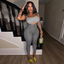 Load image into Gallery viewer, Dotted 2 Pcs Jumpsuit Set
