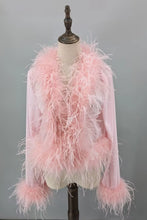 Load image into Gallery viewer, Ophelia Ostrich Feather Jacket
