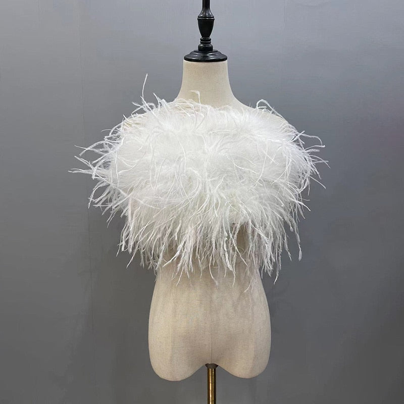 Ostrich Feather Top