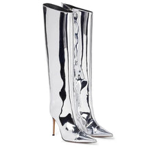 Load image into Gallery viewer, Metallic Boots Silver

