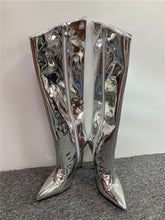 Load image into Gallery viewer, Metallic Boots Silver
